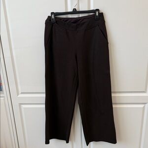Belle by Kim Gravel Perfect Ponte  Chocolate Brown Pull-On Pants